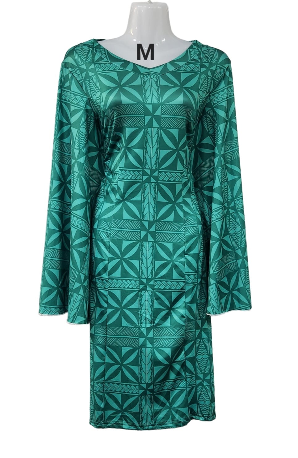 GREEN ON GREEN ONE OFF DRESS -SIZE MEDIUM