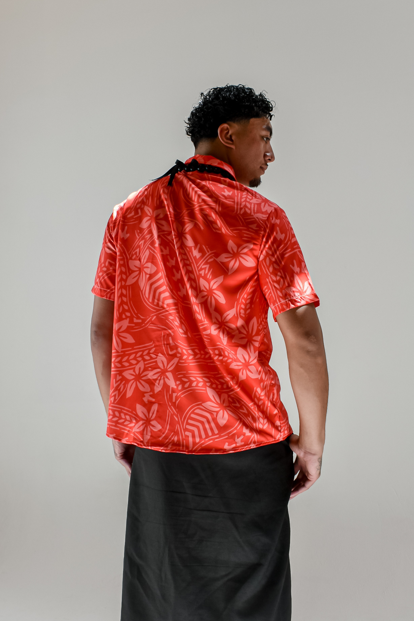 MANU SHIRT - COLLARED MENS SHIRT - RED