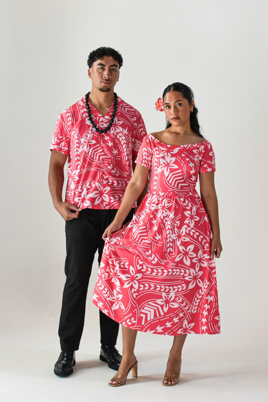 MANU SHIRT - COLLARED MENS SHIRT - PINK