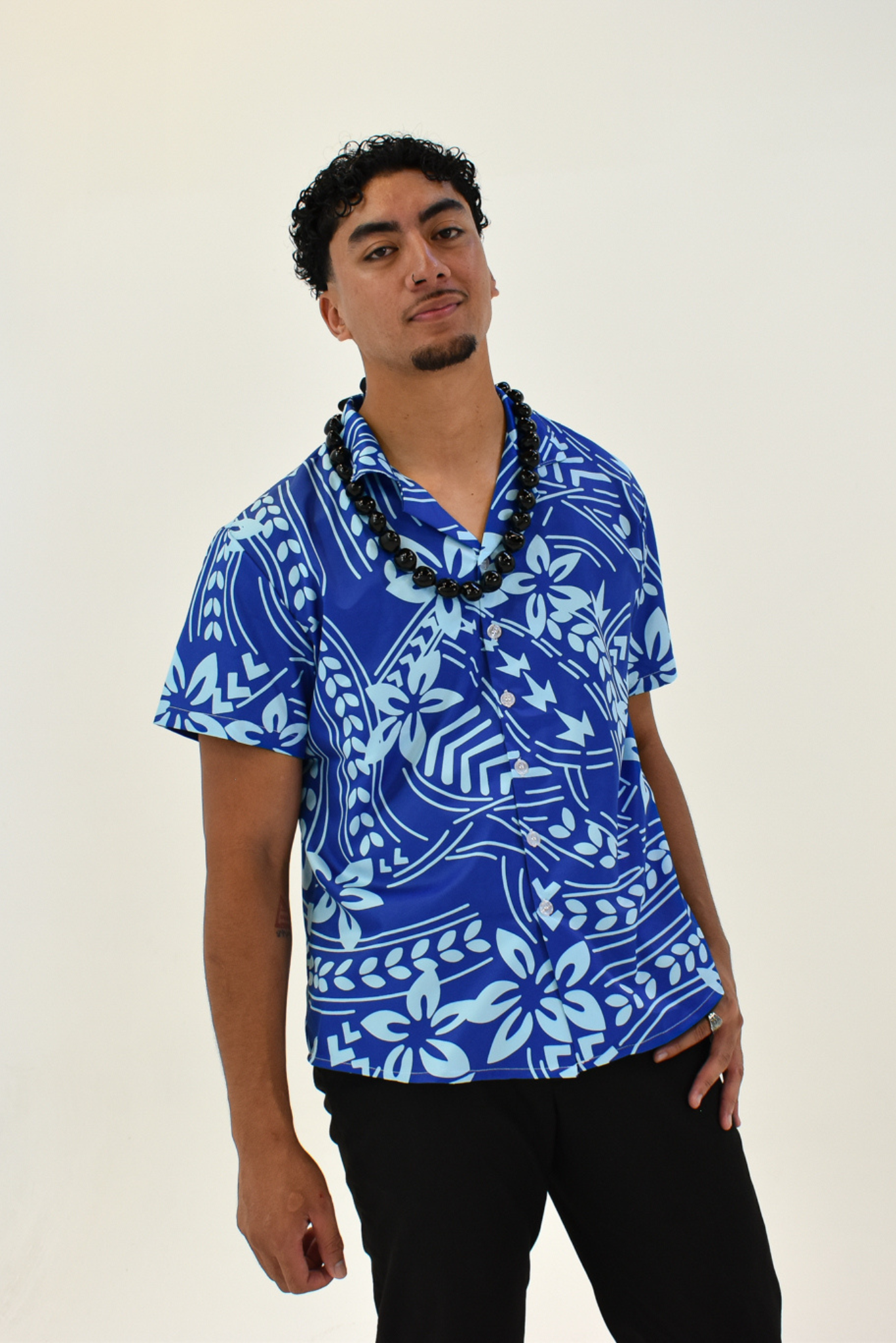 MANU SHIRT - COLLARED MEN'S SHIRT - BLUE