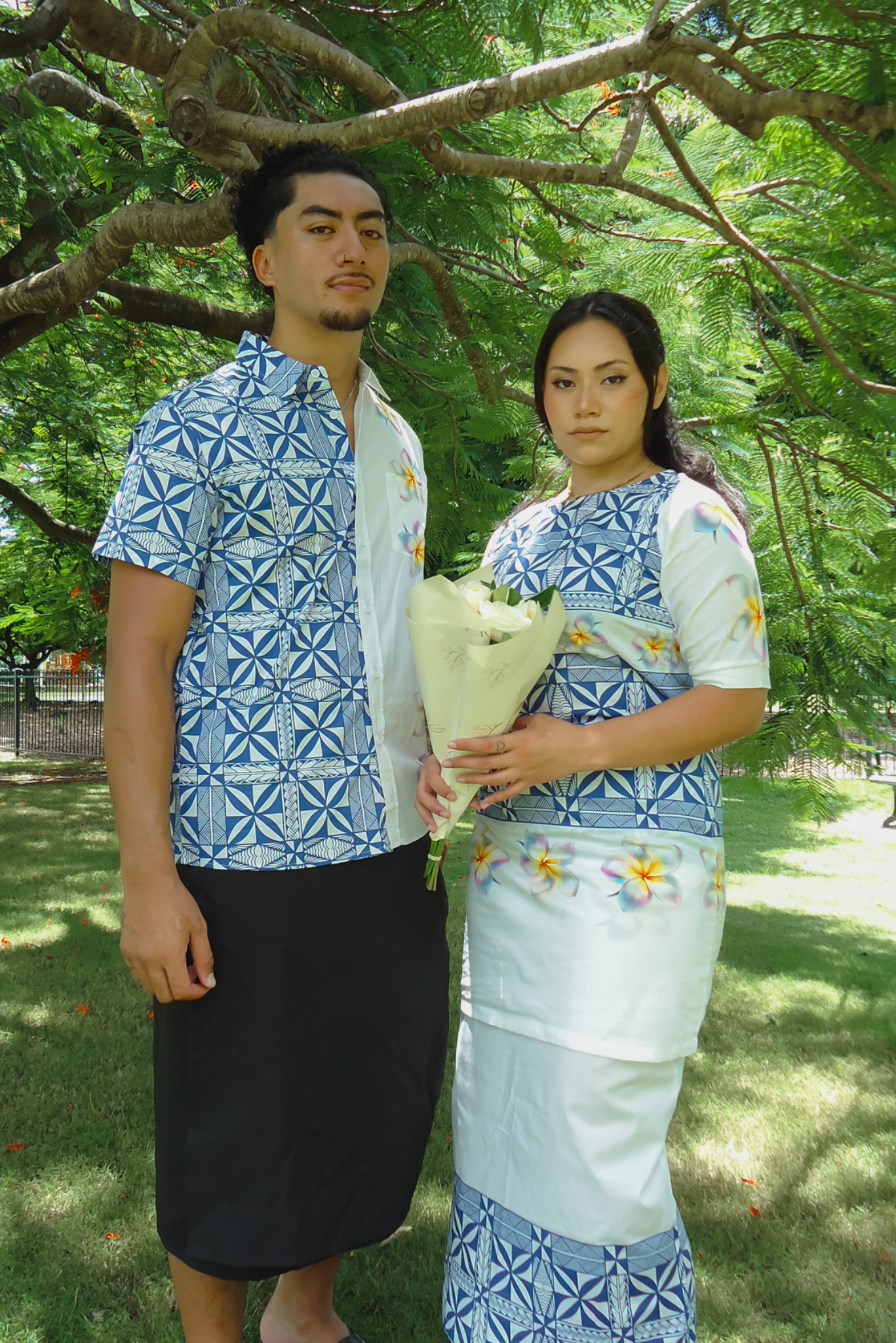 SERENA PULETASI - BLUE AND WHITE