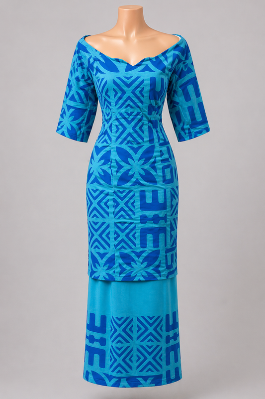 BLUE ISLAND PULETASI - SIZE 18