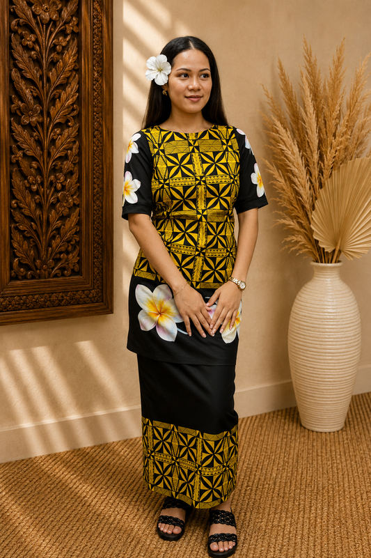 LEILANI PULETASI - YELLOW AND BLACK