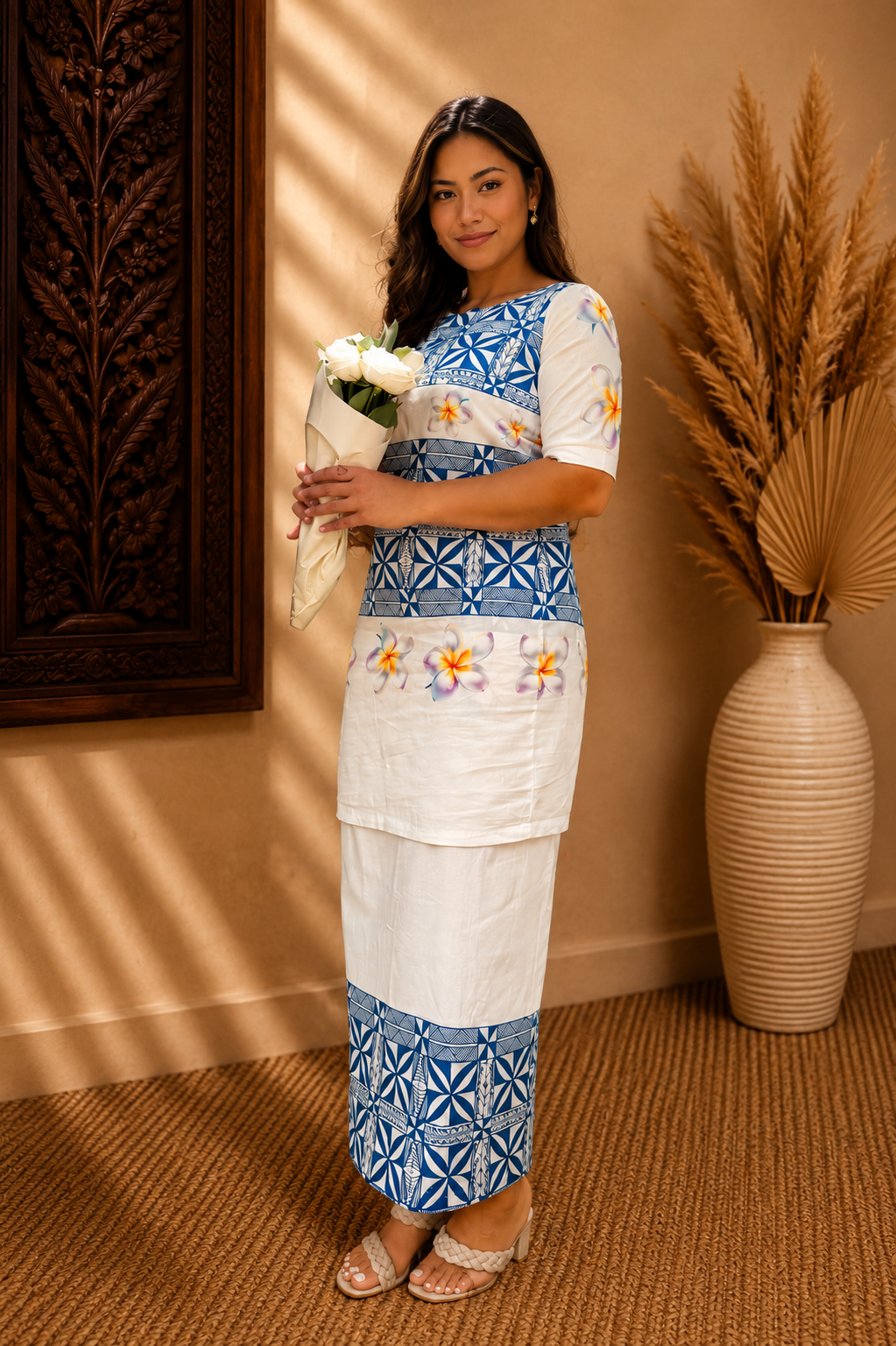 SERENA PULETASI - BLUE AND WHITE