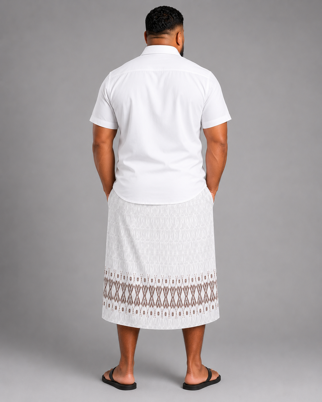 (PRE-ORDER) MENS IE FAITAGA - WHITE & GREY