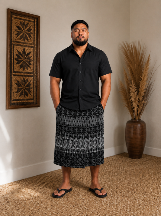 (PRE-ORDER) MENS IE FAITAGA - BLACK & GREY