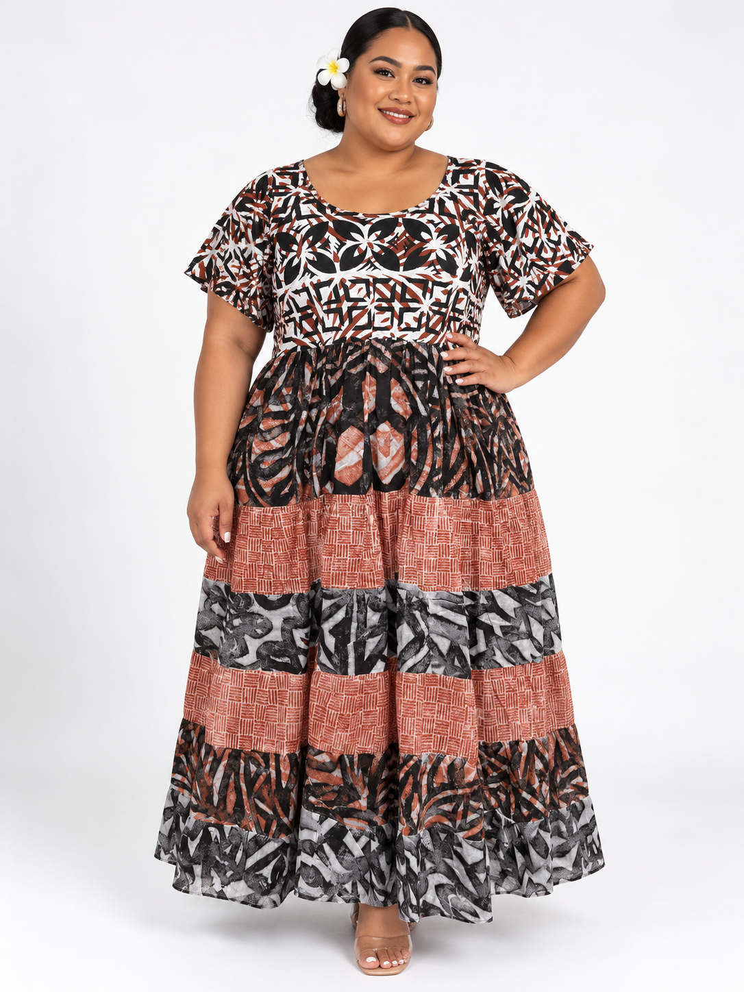 Brown Layered Dress Size 24