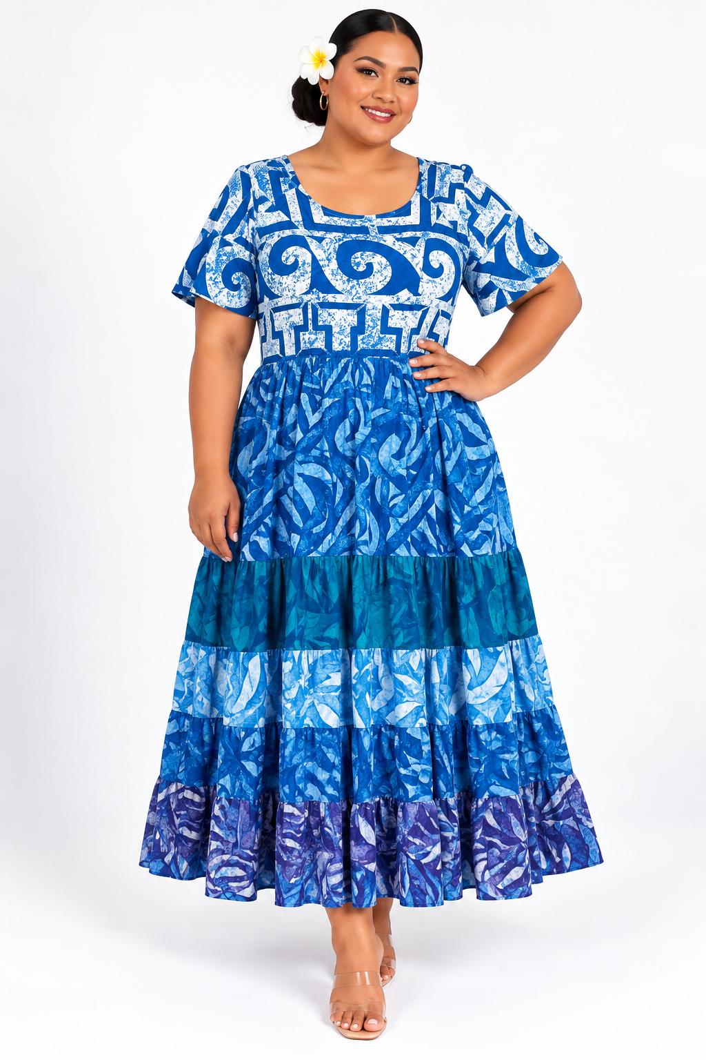Blue Layered Dress Size 18