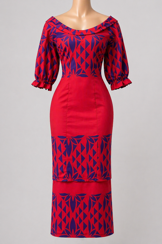 RED & PURPLE PULETASI - SIZE 22