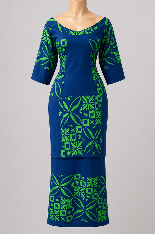 BLUE & GREEN PULETASI - SIZE 20