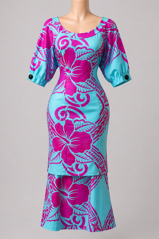 BLUE & PINK PULETASI SIZE 18