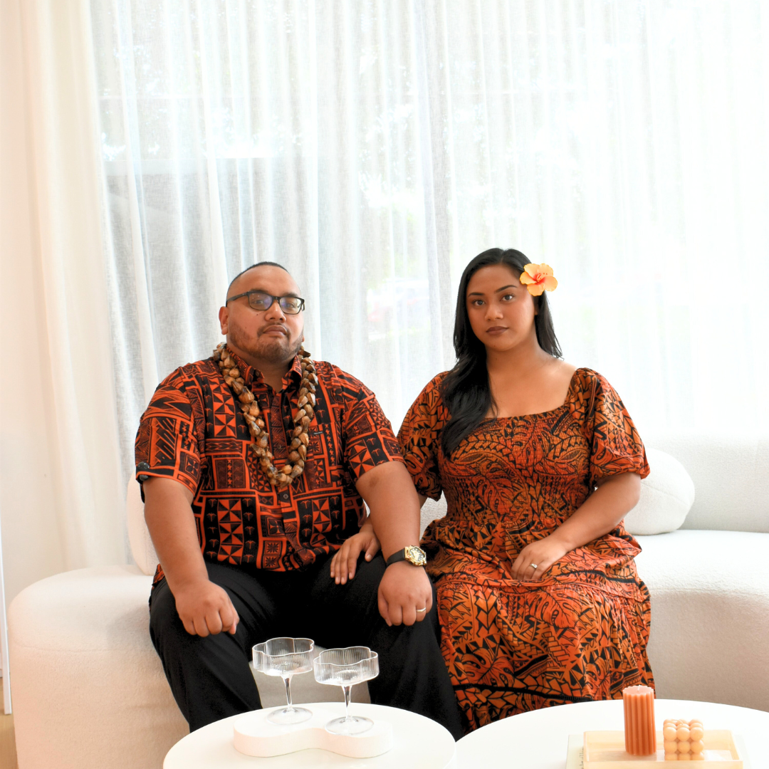 SIONE SHIRT - COLLARED BUTTON UP - ORANGE