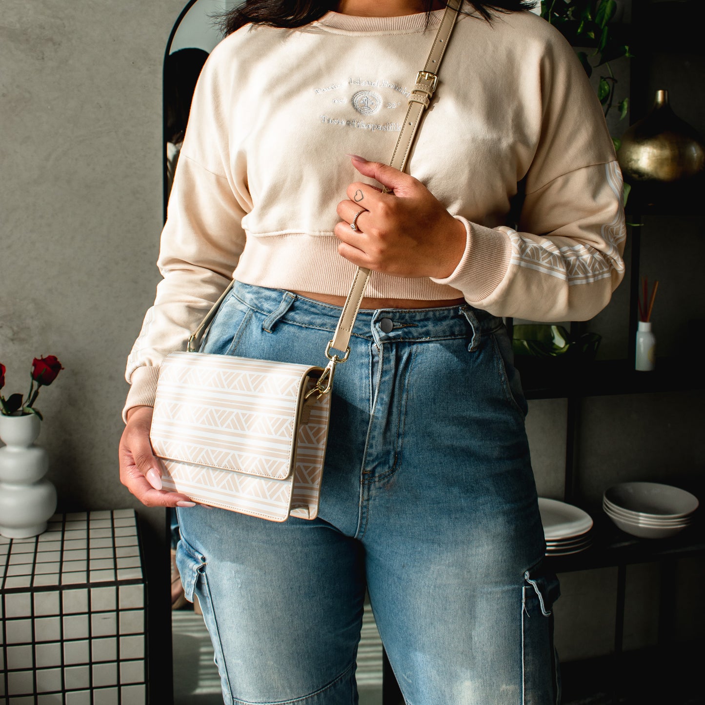 Penina Original Square PU Leather Bag