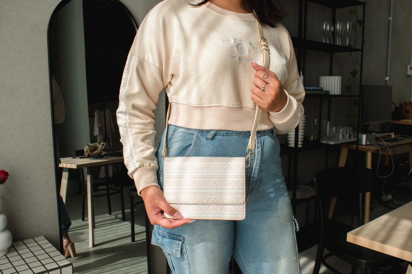 Penina Original Square PU Leather Bag