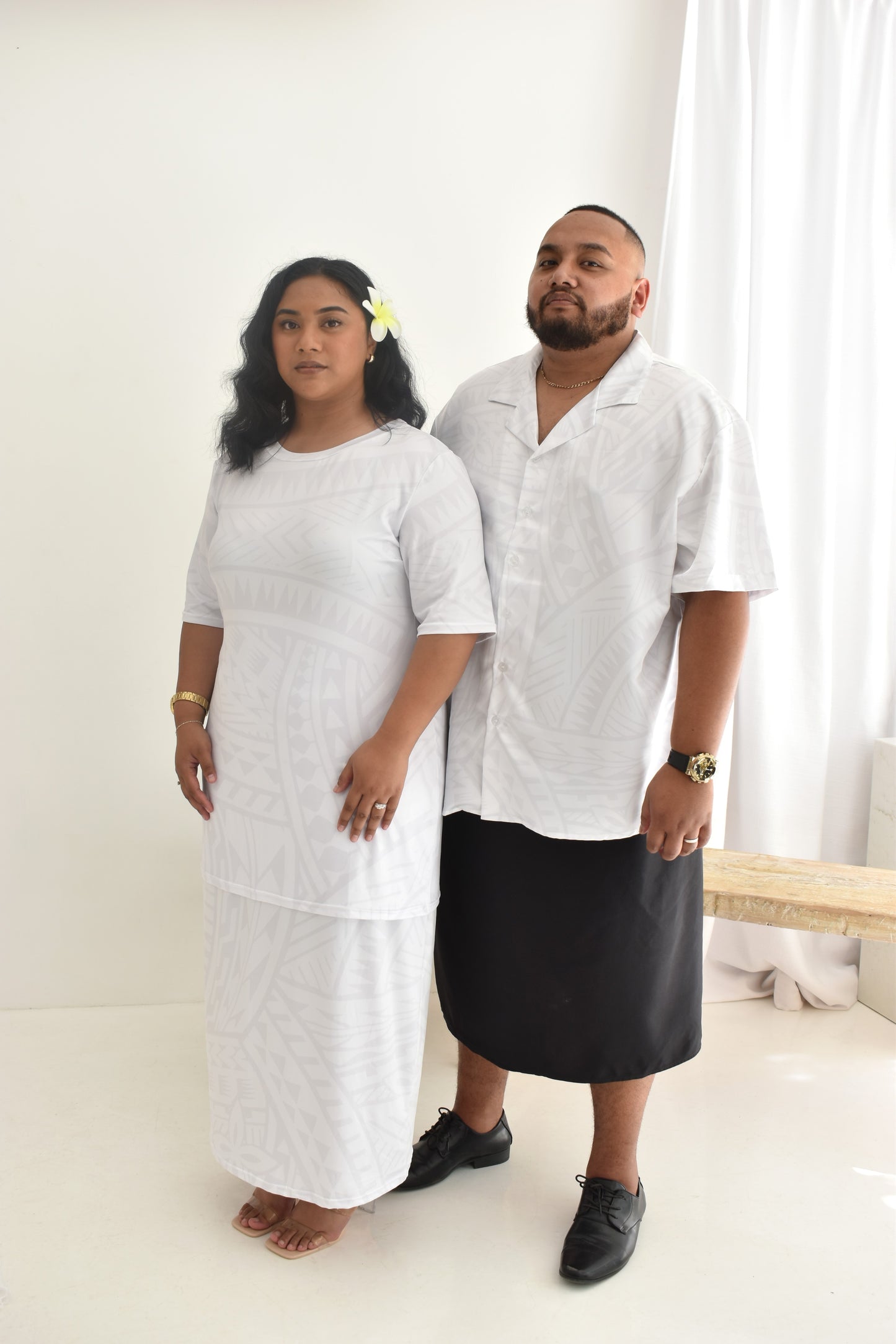 RIMA PULETASI - TWO PIECE OUTFIT - WHITE