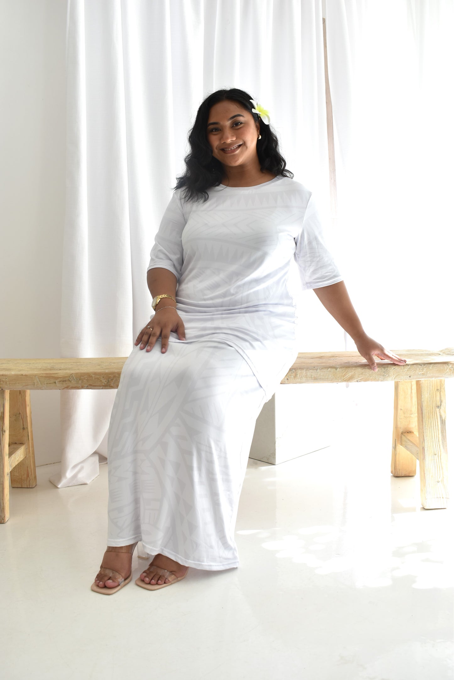 RIMA PULETASI - TWO PIECE OUTFIT - WHITE