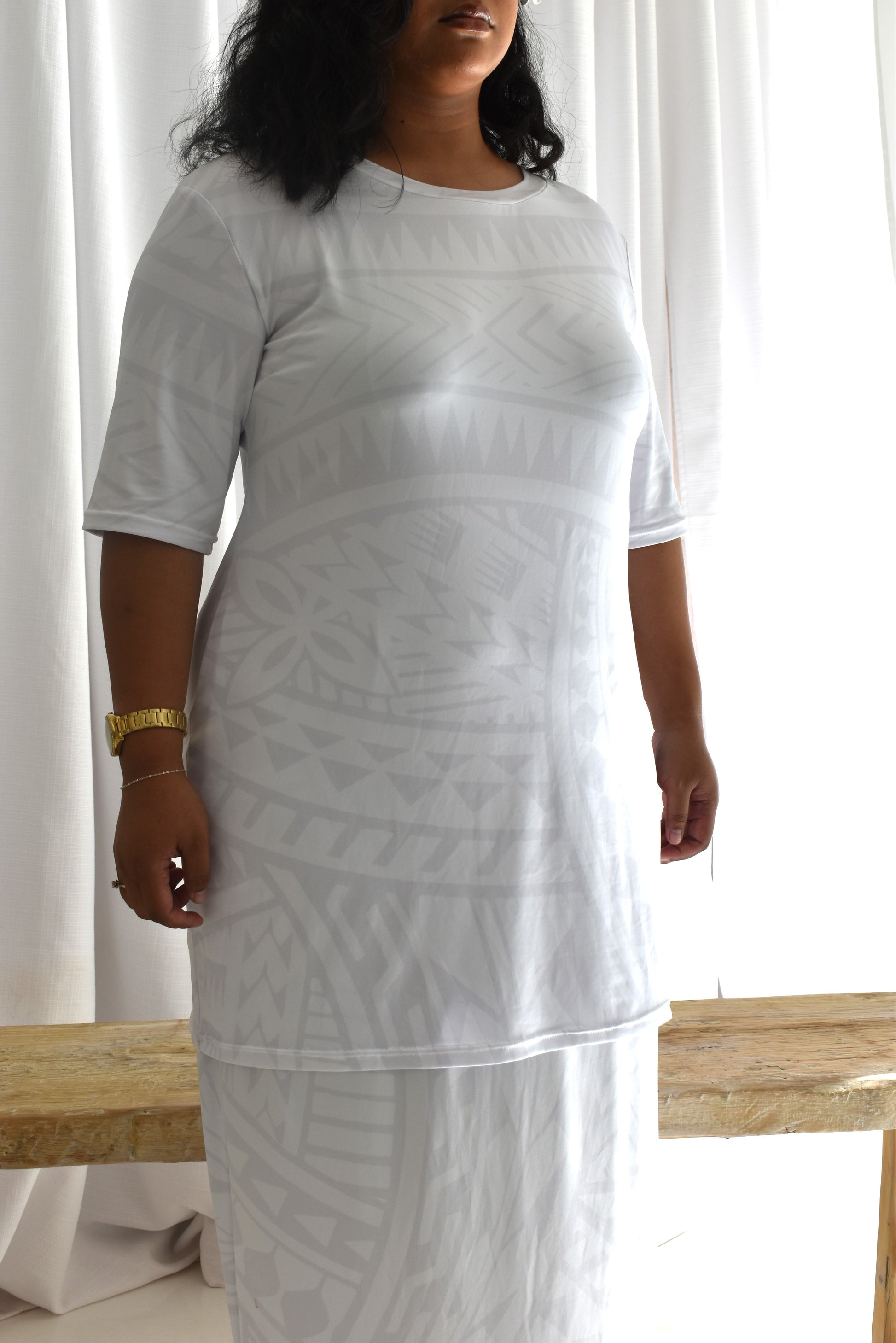 RIMA PULETASI - TWO PIECE OUTFIT - WHITE
