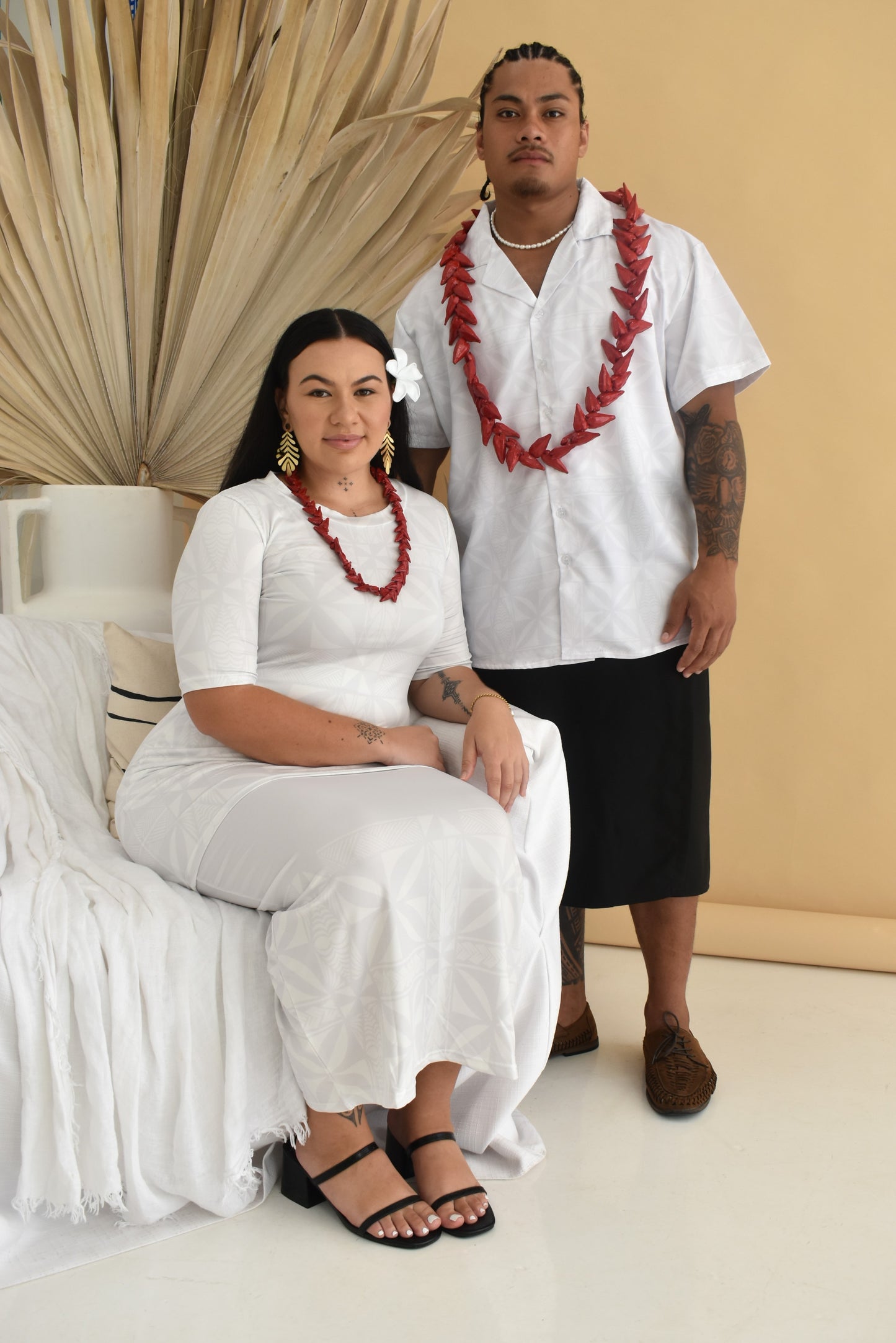 EVA PULETASI - TWO PIECE OUTFIT - WHITE