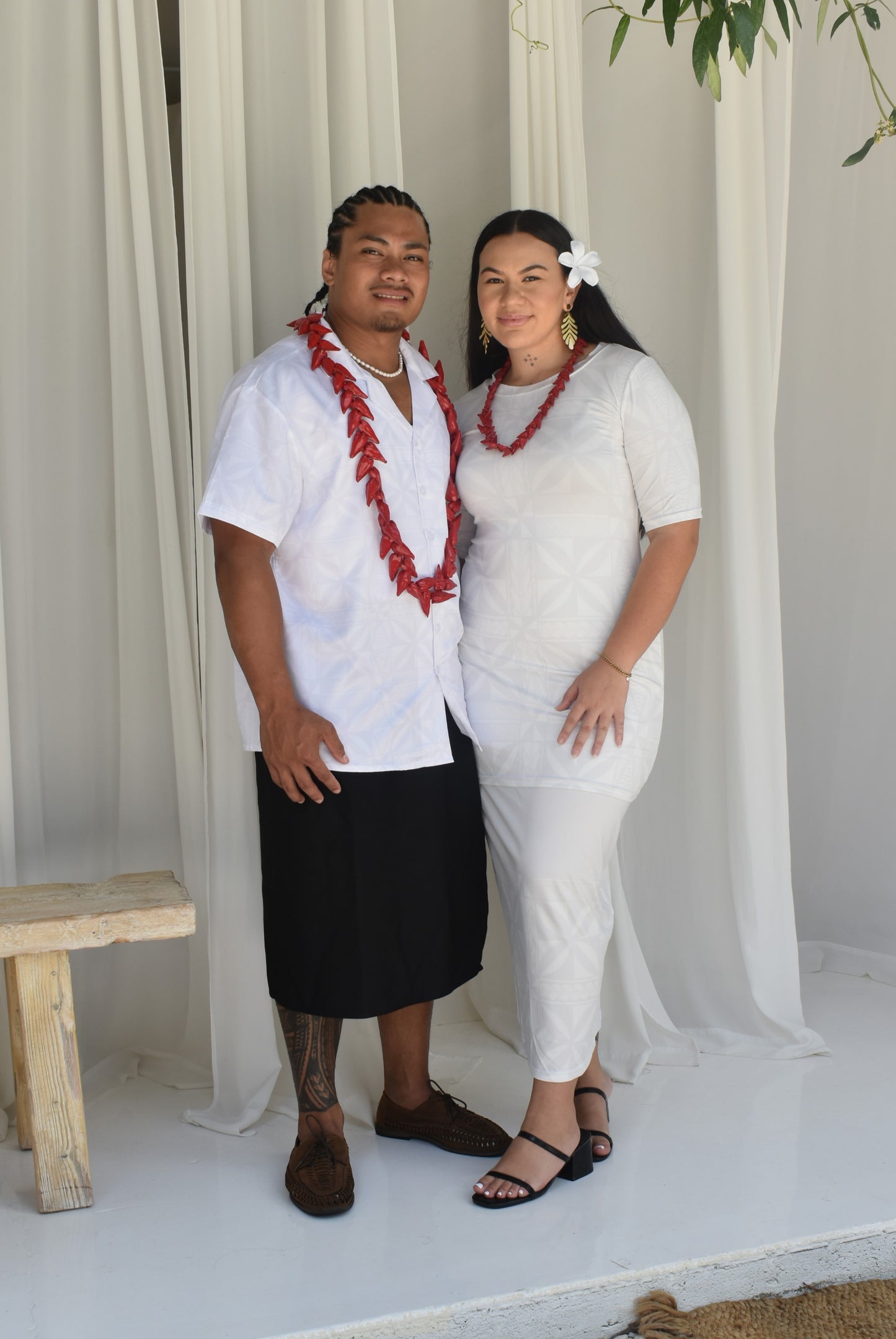 EVA PULETASI - TWO PIECE OUTFIT - WHITE