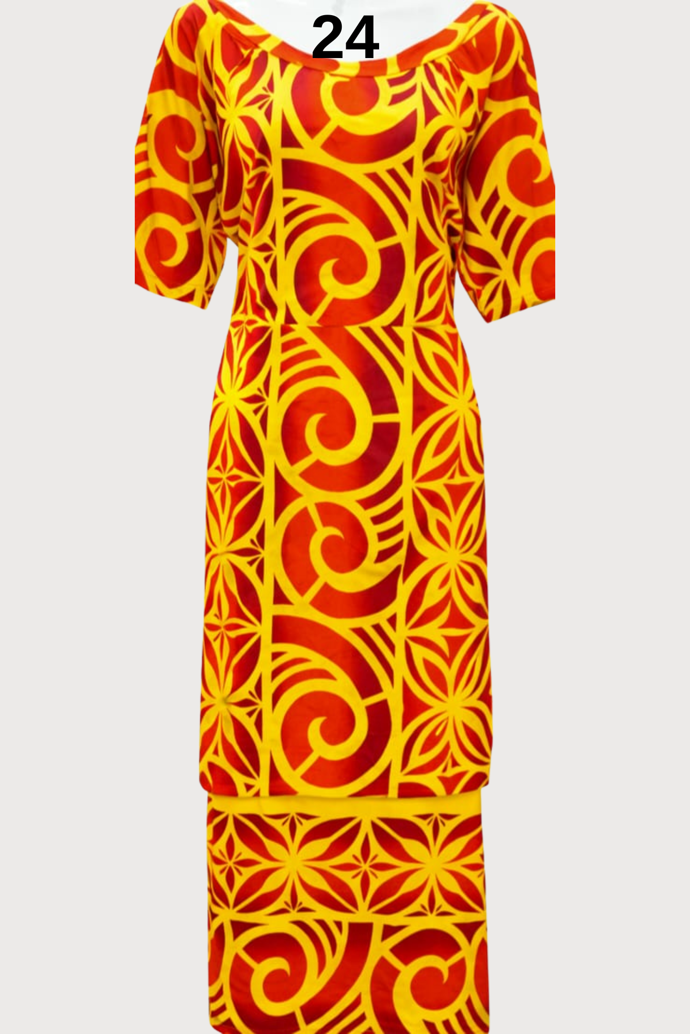 ORANGE & YELLOW PULETASI - SIZE 24