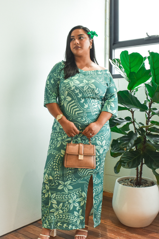 SILIVIA PULETASI - GREEN FLORAL