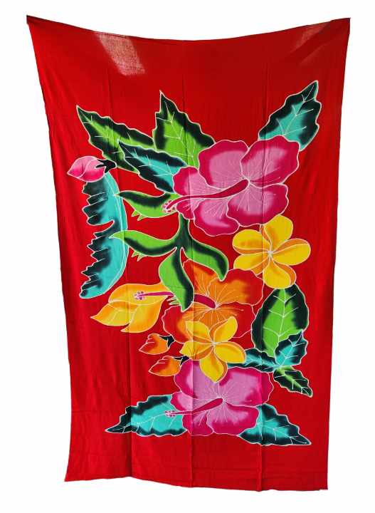 RED, PINK & MAROON SARONGS - LAVALAVA