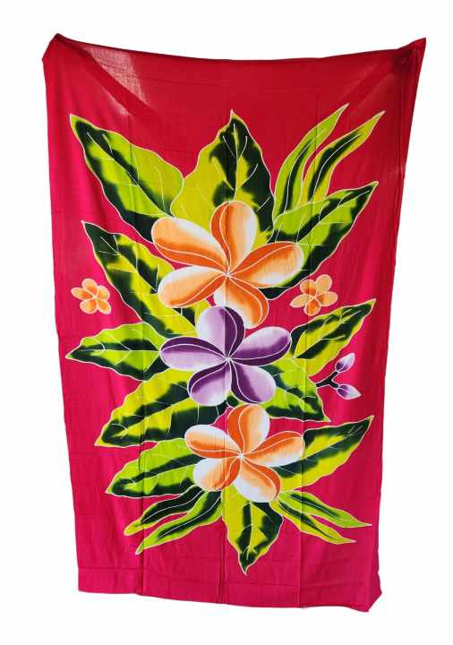 RED, PINK & MAROON SARONGS - LAVALAVA