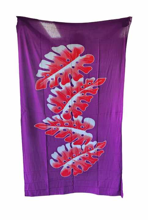 PURPLE & ORANGE SARONGS - LAVALAVA