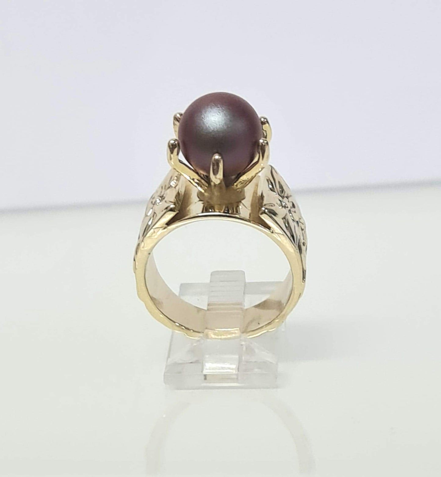 Crown pearl Ring with Customised Colour Selection
