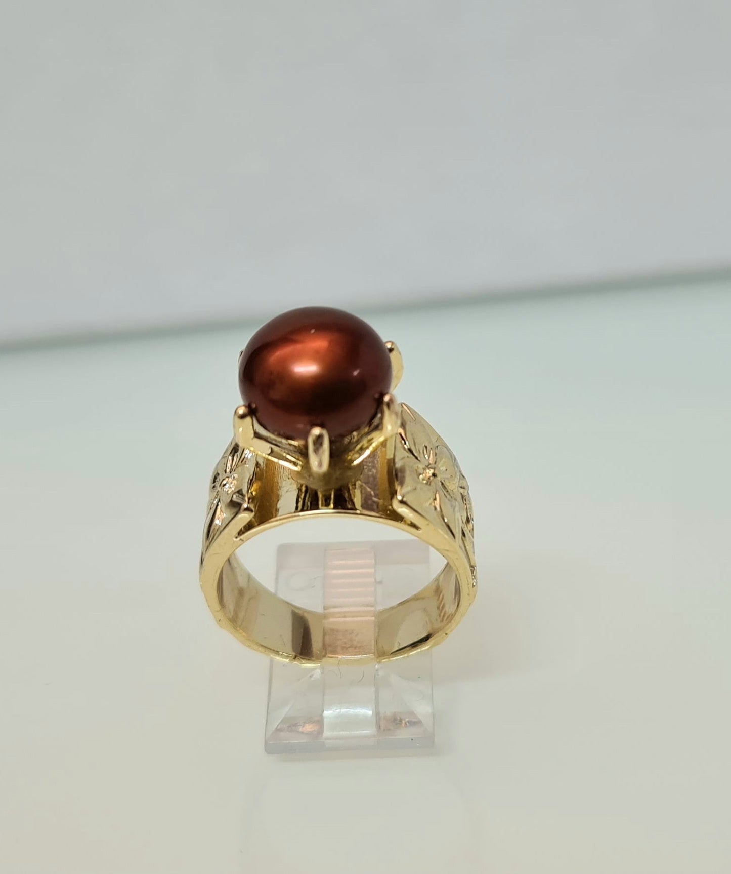 Crown pearl Ring with Customised Colour Selection