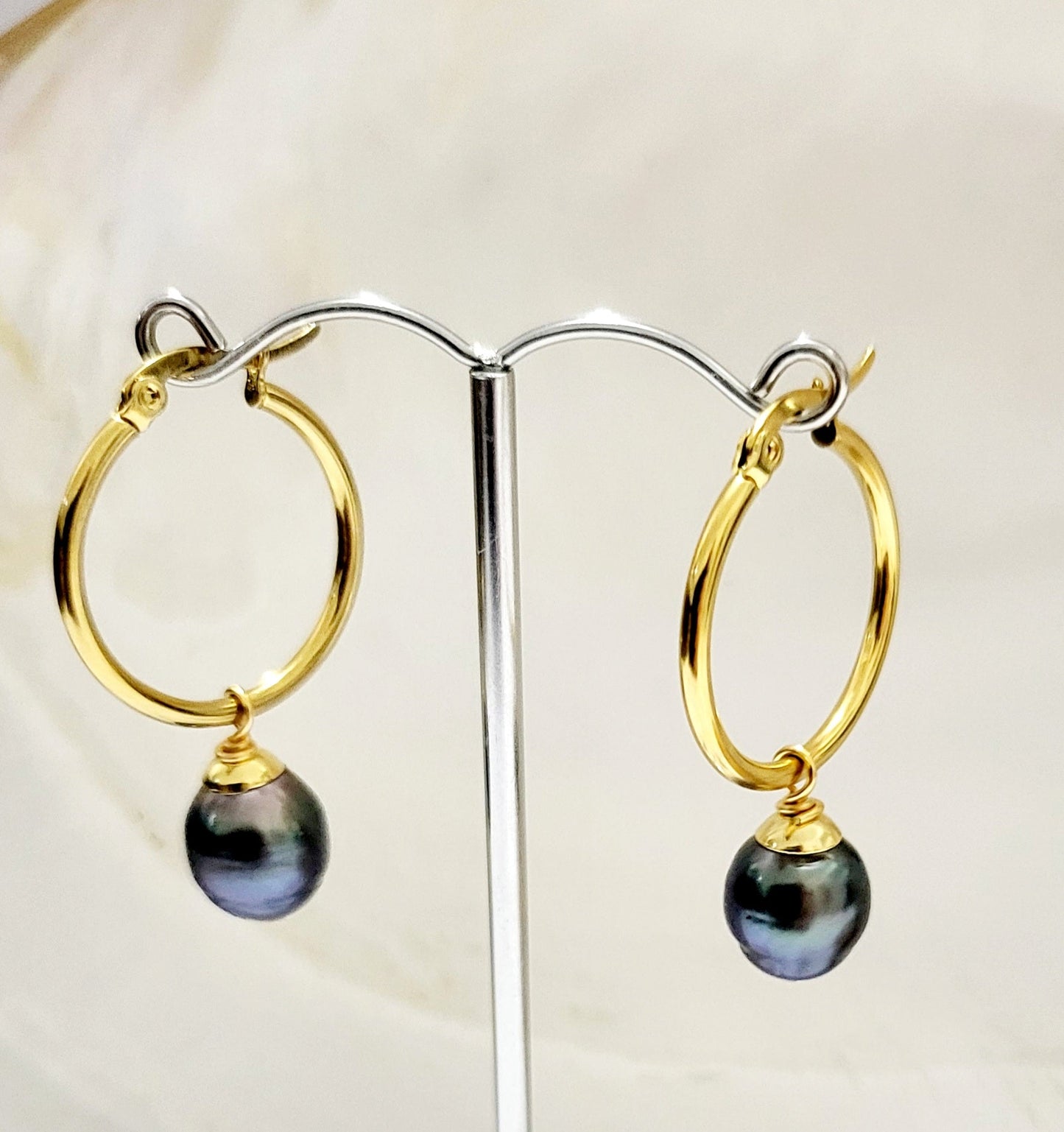 TESSA - 3 Natural Tahitian Pearls Set