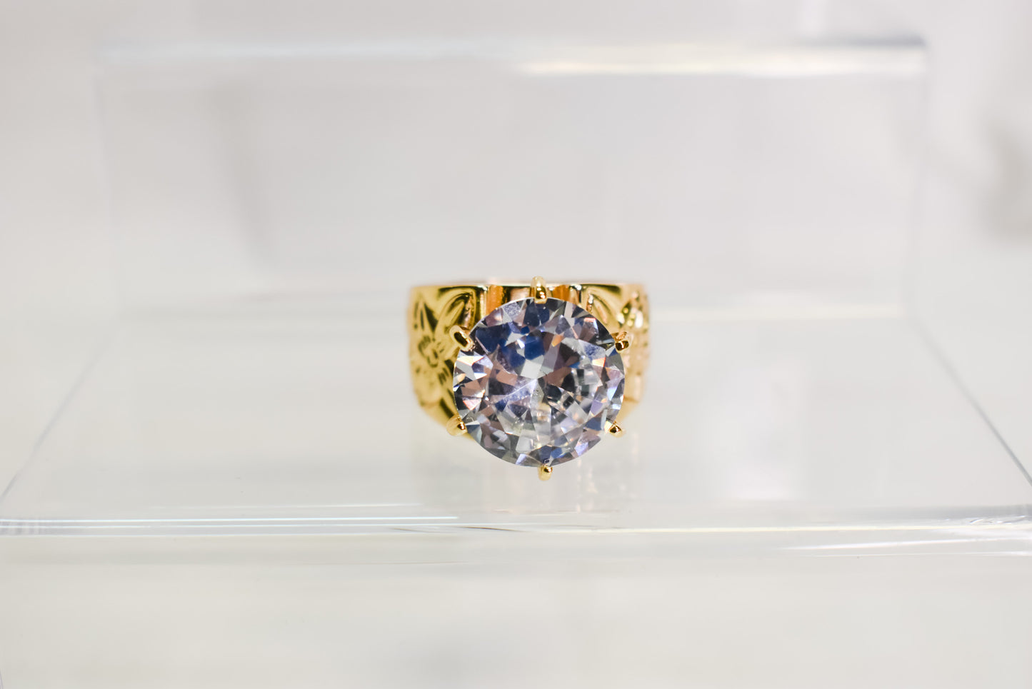 AVAIMOANA - GOLDFILLED CZ DIAMOND RING