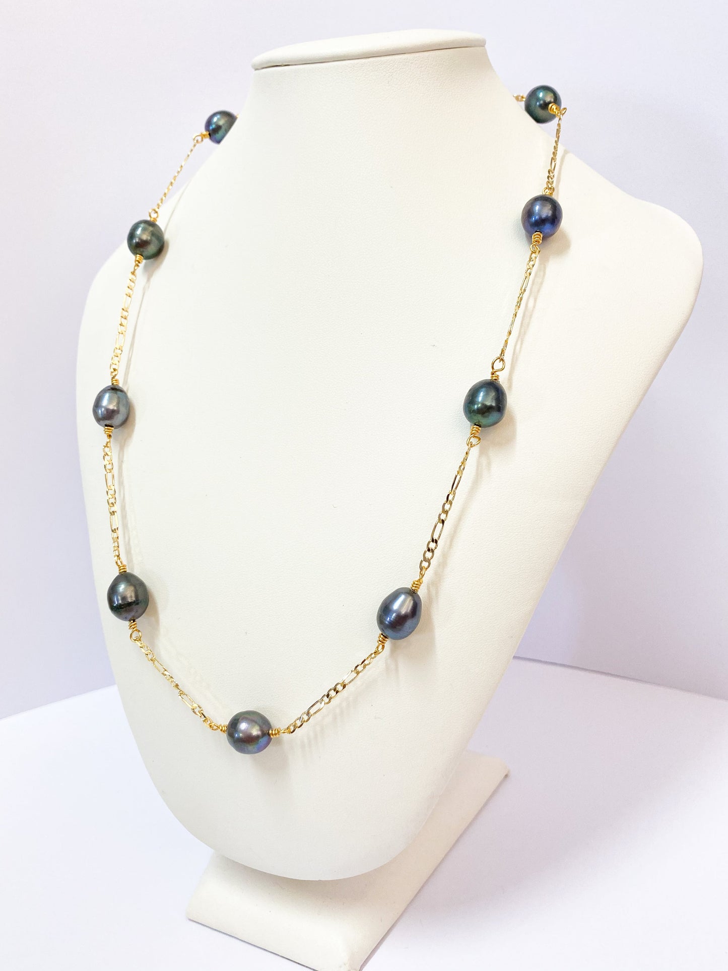 LEILANI - (10-12mm) Genuine Tahitian Pearl Necklace