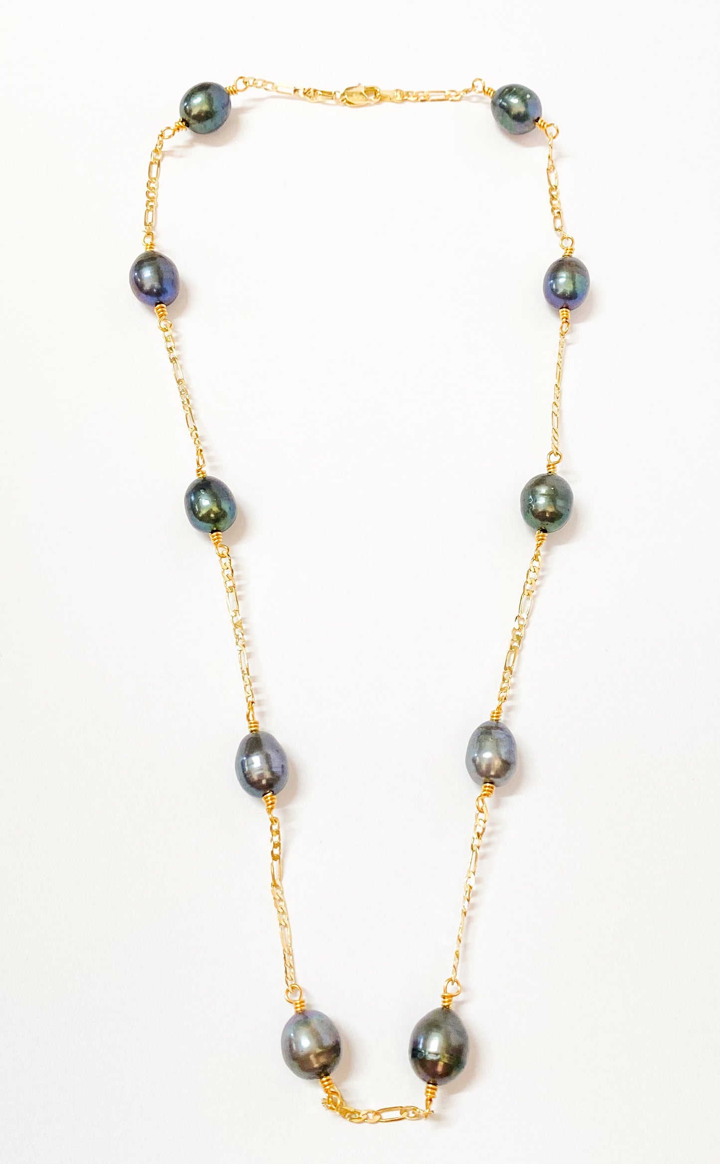 LEILANI - (10-12mm) Genuine Tahitian Pearl Necklace