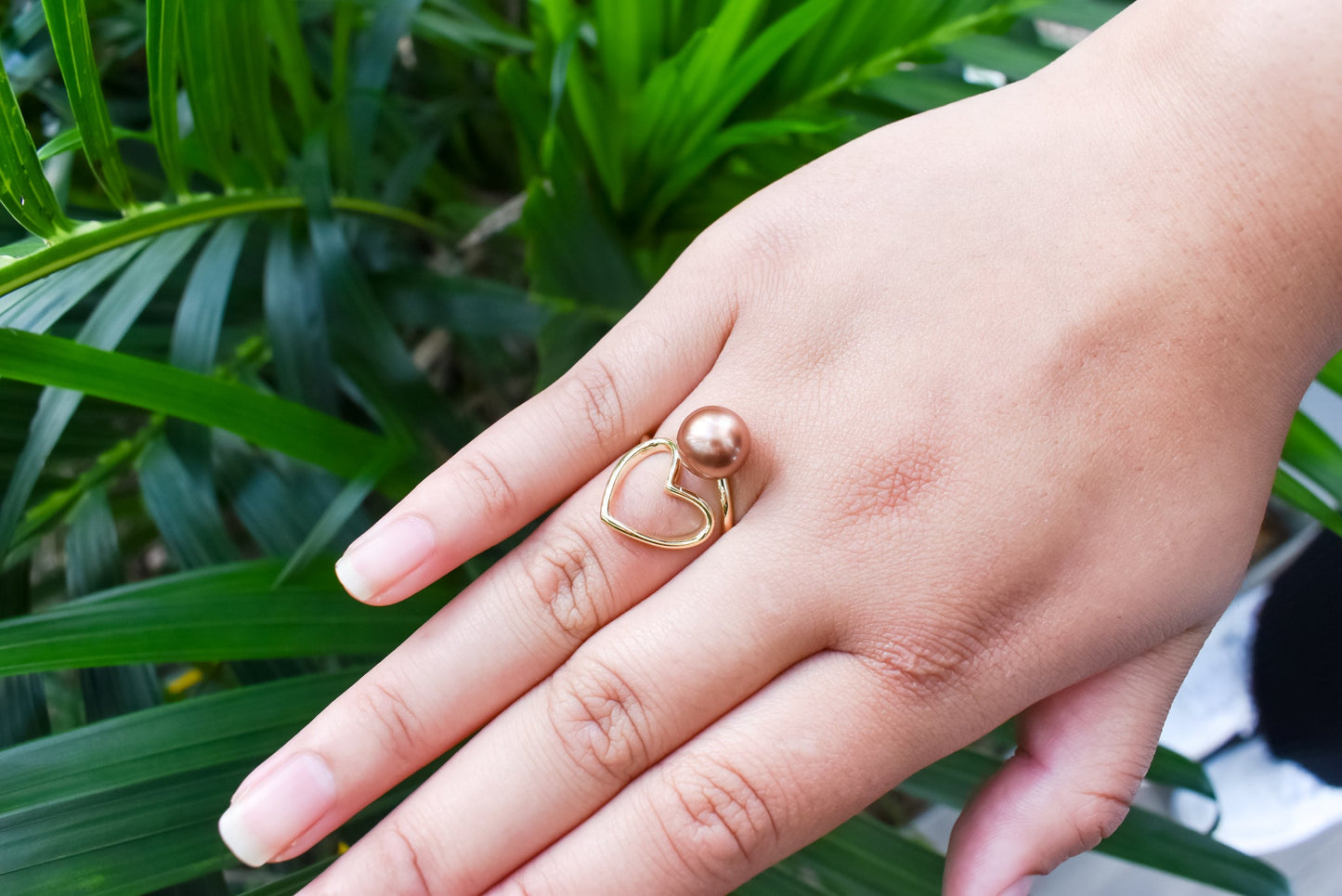 WINNIE - Love Heart Single Pearl Ring - MULTICOLOUR VARIETY - Adjustable