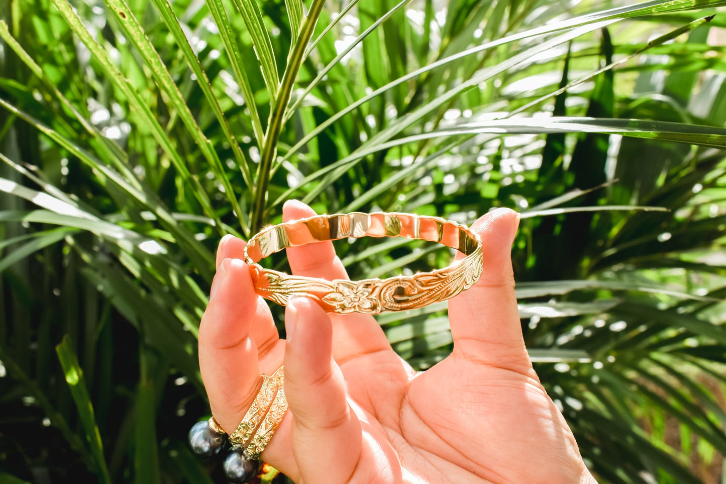 PERINA BANGLE - 925 STERLING SILVER WITH GOLD COLOUR