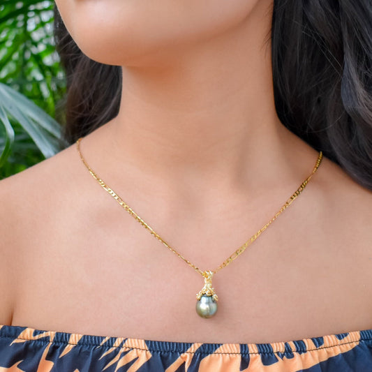 Toku-Alofa: Genuine & Authentic Tahitian Pearl Necklace